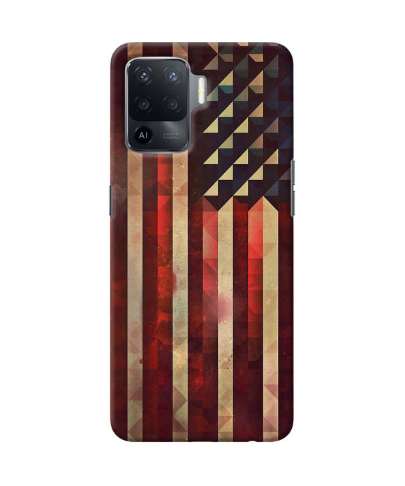 Vintage US flag Oppo F19 Pro Back Cover