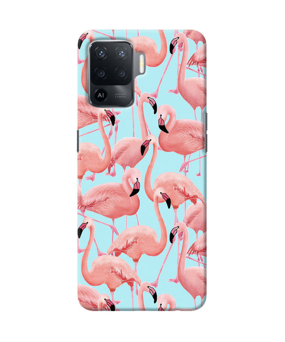 Abstract sheer bird print Oppo F19 Pro Back Cover