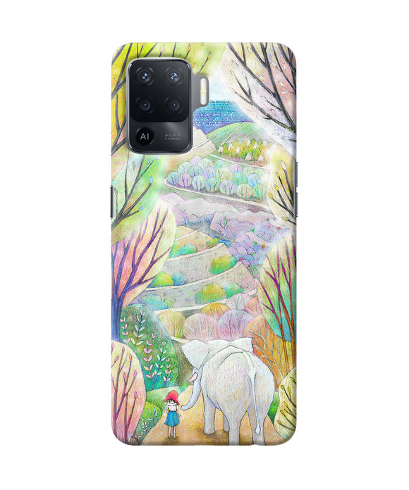 Natual elephant girl Oppo F19 Pro Back Cover