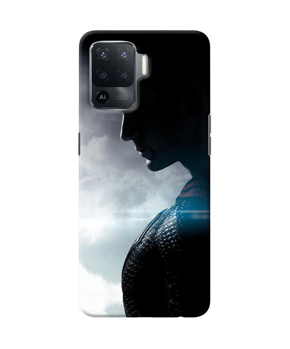 Superman super hero poster Oppo F19 Pro Back Cover