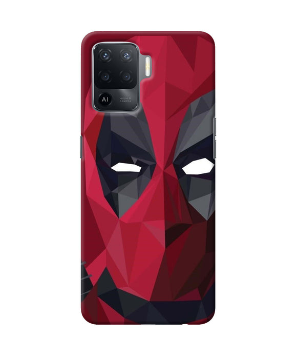 Abstract deadpool mask Oppo F19 Pro Back Cover