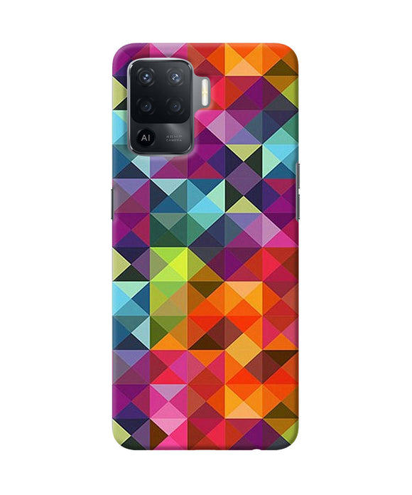 Abstract triangle pattern Oppo F19 Pro Back Cover