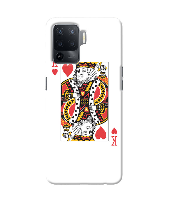 Heart king card Oppo F19 Pro Back Cover