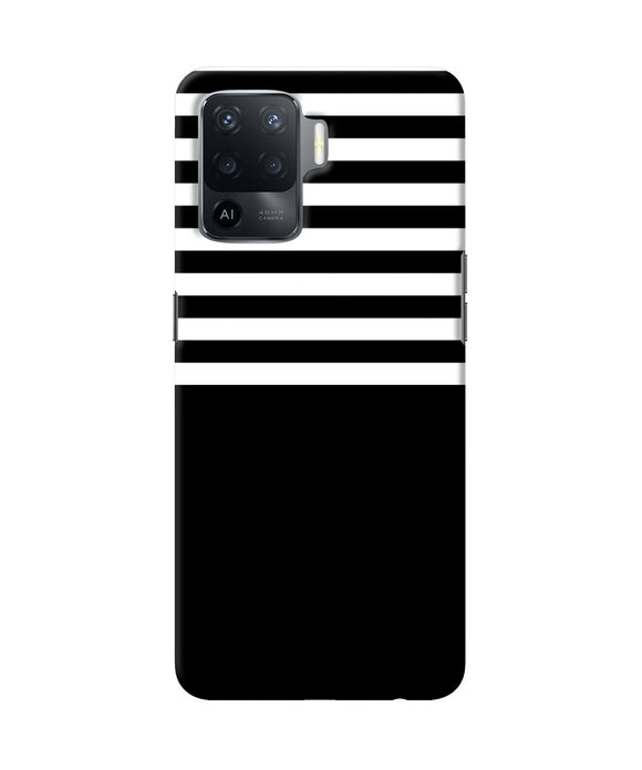 Black and white print Oppo F19 Pro Back Cover