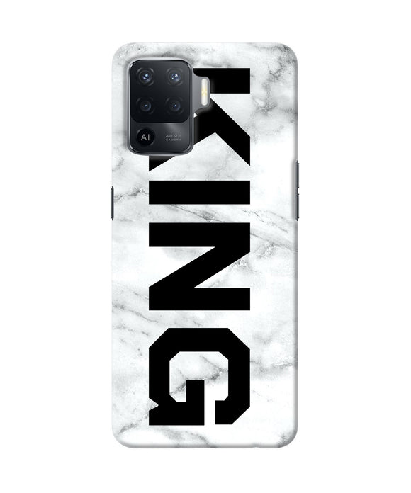 King marble text Oppo F19 Pro Back Cover