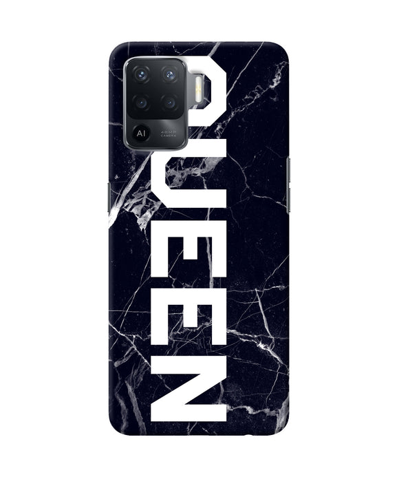 Queen marble text Oppo F19 Pro Back Cover