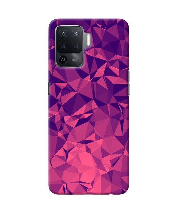 Abstract red blue shine Oppo F19 Pro Back Cover