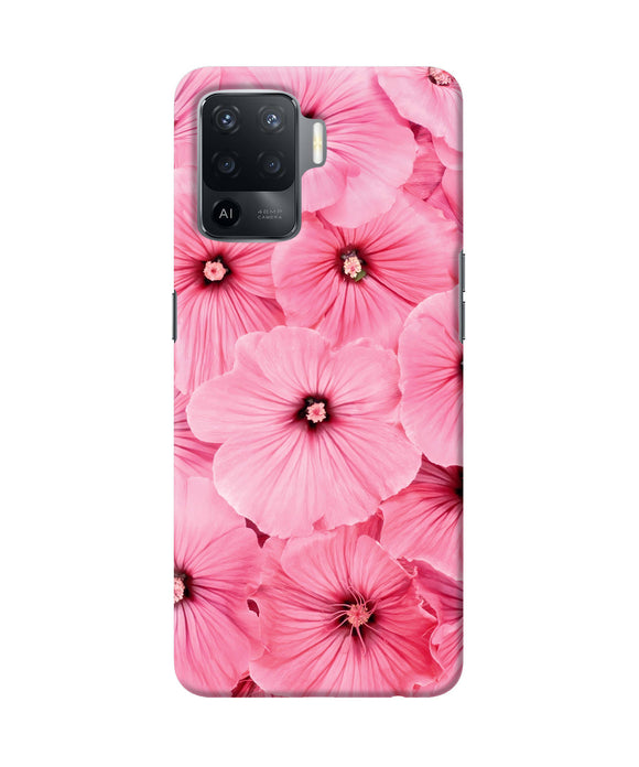 Pink flowers Oppo F19 Pro Back Cover