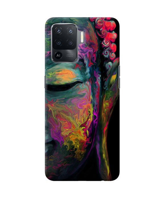 Buddha face painting Oppo F19 Pro Back Cover