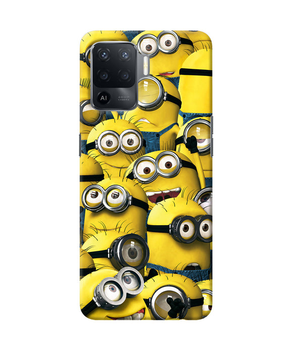 Minions crowd Oppo F19 Pro Back Cover