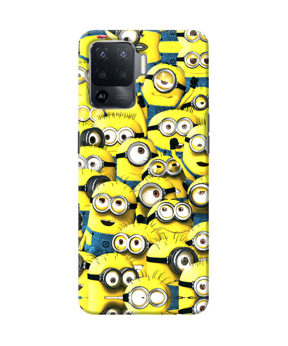 Minions mini crowd Oppo F19 Pro Back Cover