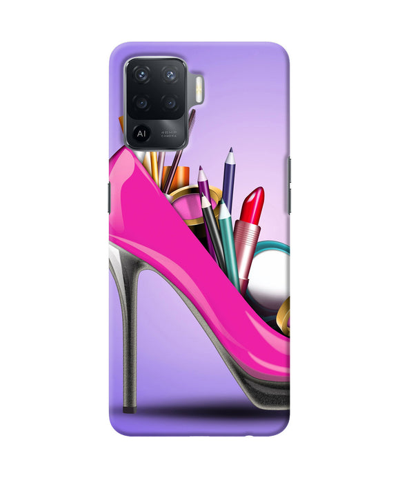 Makeup heel shoe Oppo F19 Pro Back Cover