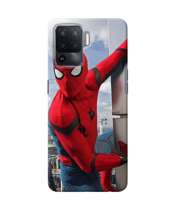 Spiderman on the wall Oppo F19 Pro Back Cover