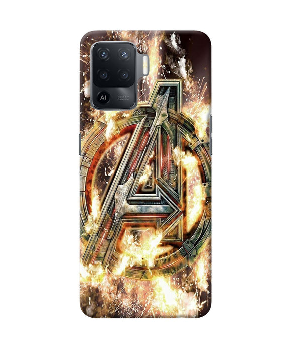 Avengers burning logo Oppo F19 Pro Back Cover