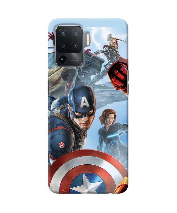 Avengers on the sky Oppo F19 Pro Back Cover