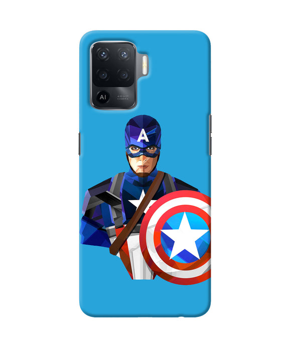 Captain america character Oppo F19 Pro Back Cover