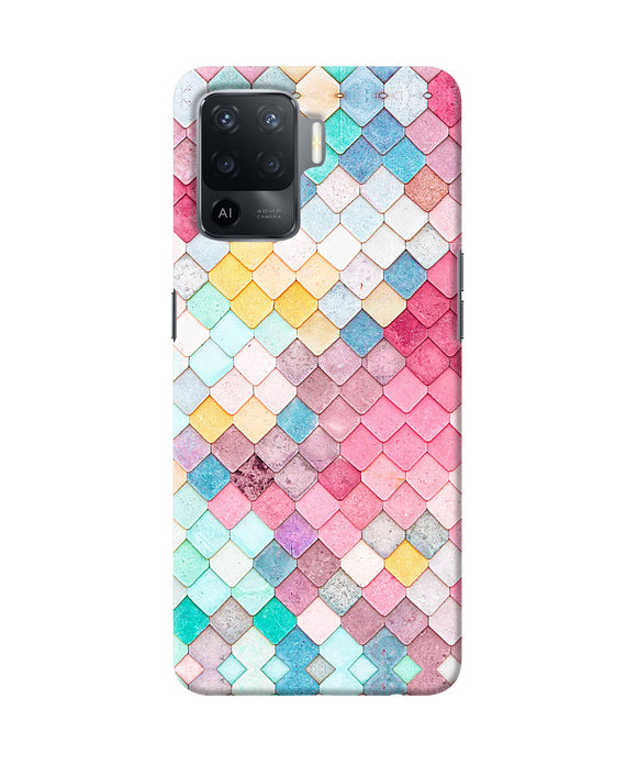 Colorful fish skin Oppo F19 Pro Back Cover