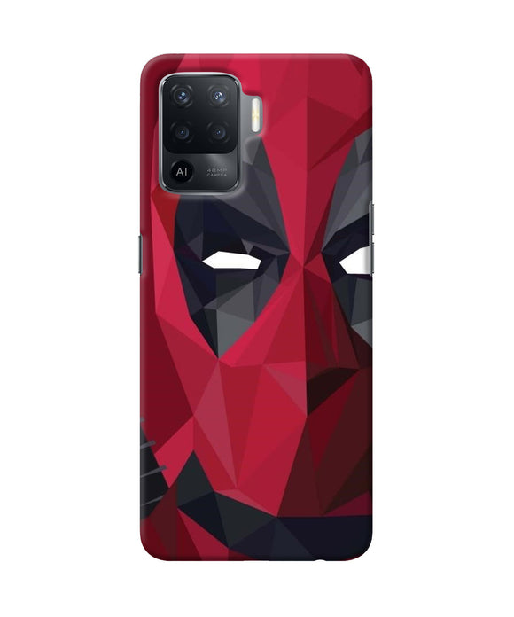 Abstract deadpool half mask Oppo F19 Pro Back Cover