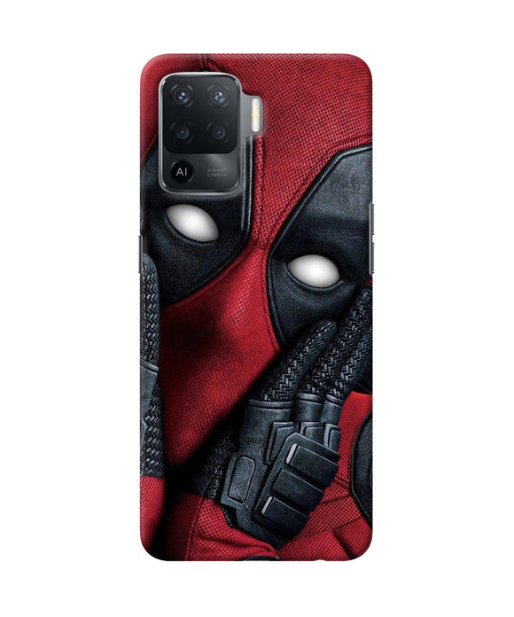Thinking deadpool Oppo F19 Pro Back Cover