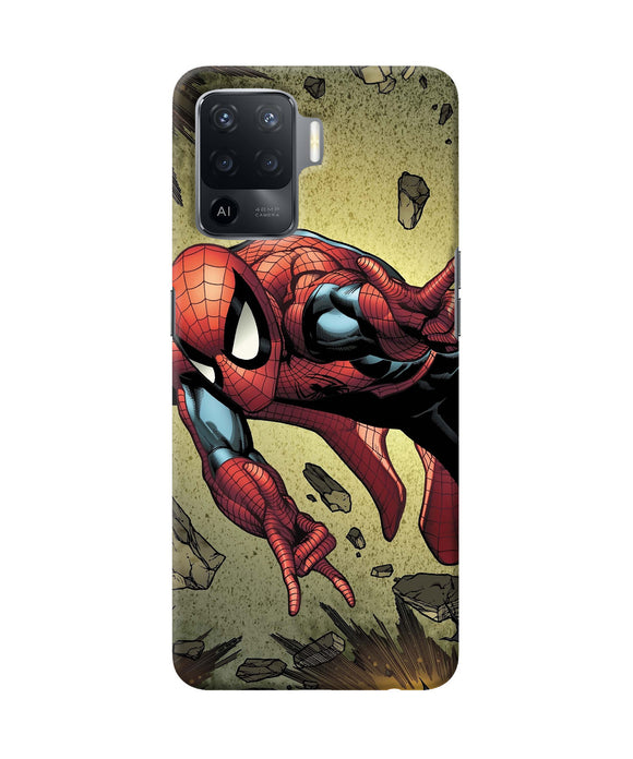 Spiderman on sky Oppo F19 Pro Back Cover