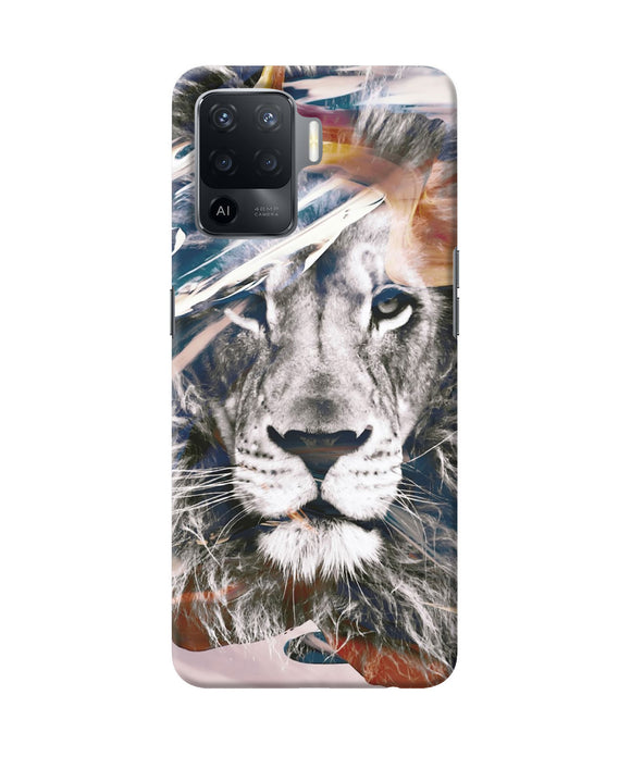 Lion poster Oppo F19 Pro Back Cover