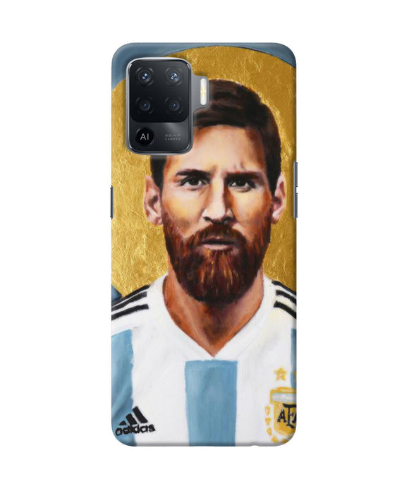 Messi face Oppo F19 Pro Back Cover
