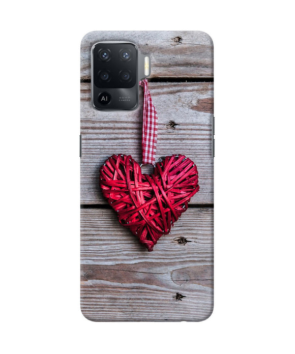 Lace heart Oppo F19 Pro Back Cover