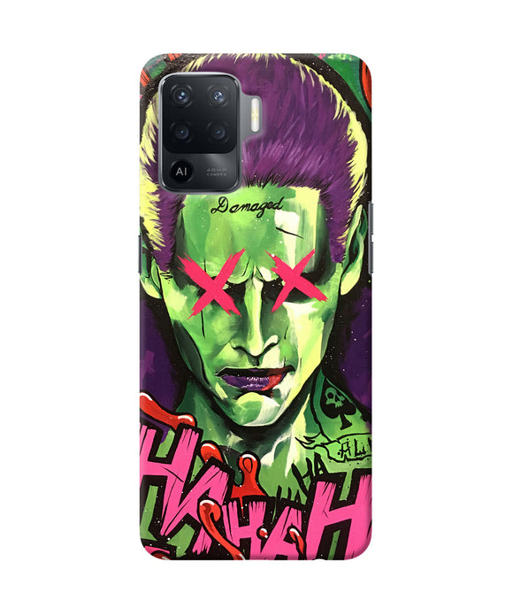 Damaged joker anim Oppo F19 Pro Back Cover