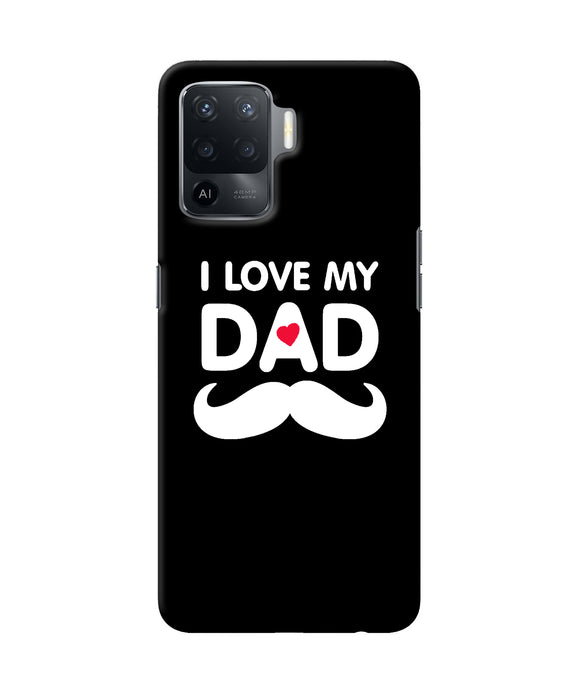 I love my dad mustache Oppo F19 Pro Back Cover