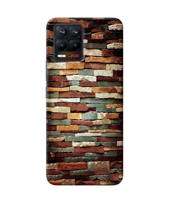 Bricks Pattern Realme 8/8 Pro (not 5G) Back Cover