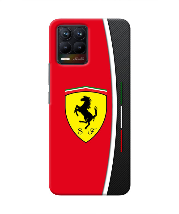 Ferrari Abstract Realme 8/8 Pro Real 4D Back Cover