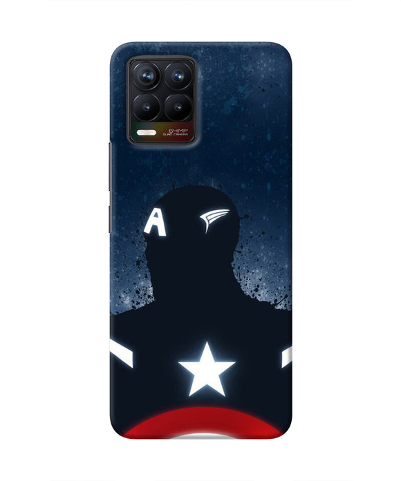 Captain america Shield Realme 8/8 Pro Real 4D Back Cover