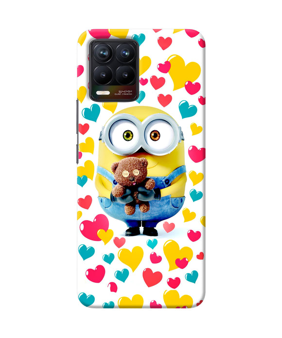 Minion teddy hearts Realme 8/8 Pro Back Cover