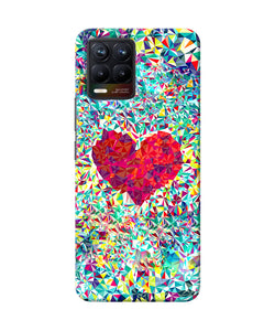 Red heart print Realme 8/8 Pro Back Cover