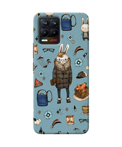 Canvas rabbit print Realme 8/8 Pro Back Cover