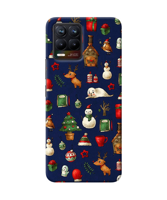 Canvas christmas print Realme 8/8 Pro Back Cover