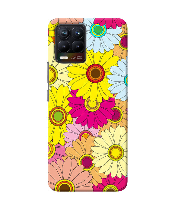 Abstract colorful flowers Realme 8/8 Pro Back Cover