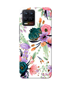 Abstract flowers print Realme 8/8 Pro Back Cover