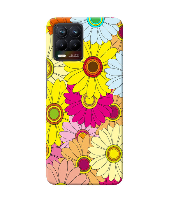 Abstract colorful flowers Realme 8/8 Pro Back Cover