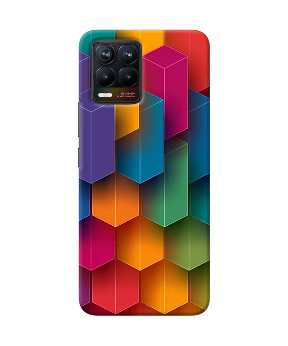 Abstract rectangle print Realme 8/8 Pro Back Cover