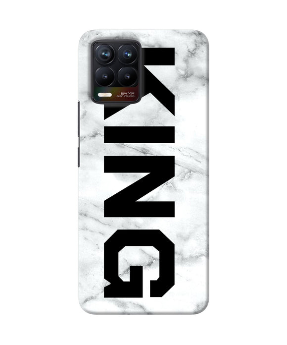 King marble text Realme 8/8 Pro Back Cover