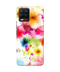 Flowers print Realme 8/8 Pro Back Cover