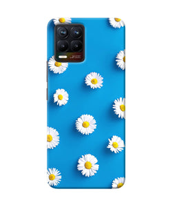 White flowers Realme 8/8 Pro Back Cover