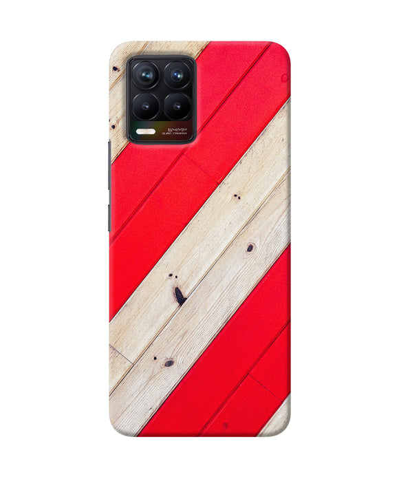 Abstract red brown wooden Realme 8/8 Pro Back Cover