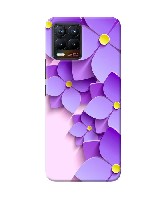 Violet flower craft Realme 8/8 Pro Back Cover