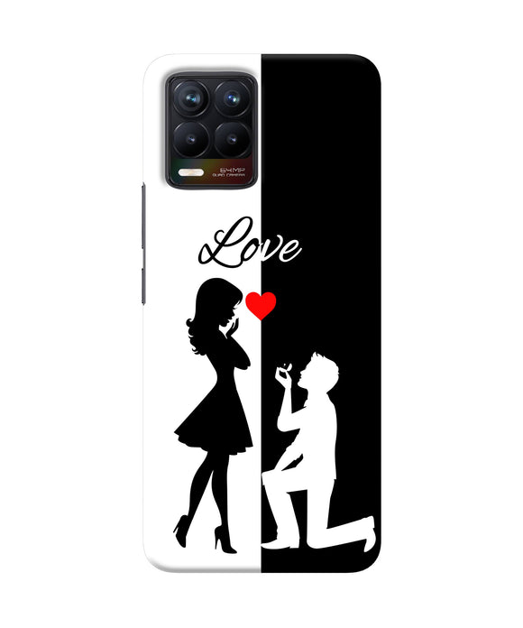 Love propose black and white Realme 8/8 Pro Back Cover