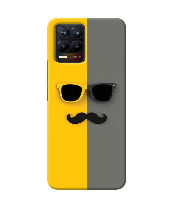 Mustache glass Realme 8/8 Pro Back Cover