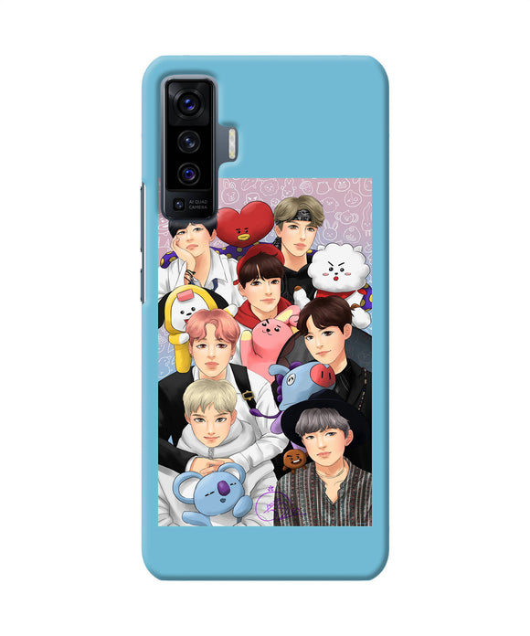 BTS with animals Vivo X50 Back Cover