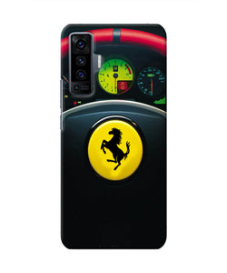 Ferrari Steeriing Wheel Vivo X50 Real 4D Back Cover