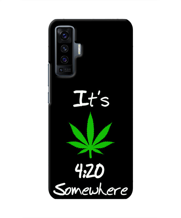 Weed Quote Vivo X50 Real 4D Back Cover